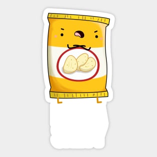 Extra Salty Funny Food Pun Sticker